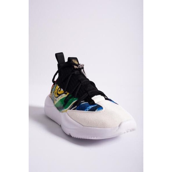 Triple 7 Notorious Racer shoe — tie dye mural pattern with chunky white base - Picture 2 of 14